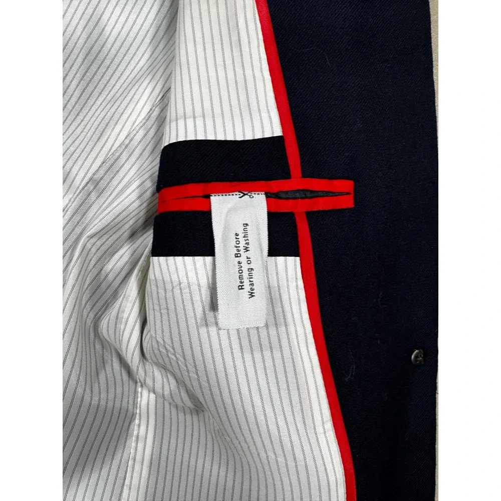 NWOT J.Crew Regent Blazer Navy Blue Wool Blend Standing Collar Jacket‎ Size 2
